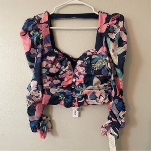 FOR LOVE AND LEMONS PENNY BLOUSE XS